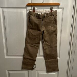 Khaki slim style crew cuts size 8 slim fit pants
